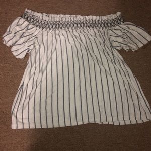 Off the shoulder shirt